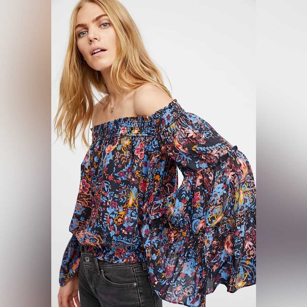 Free People Free Spirit Printed Top